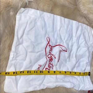 Louboutin shoe dust bags